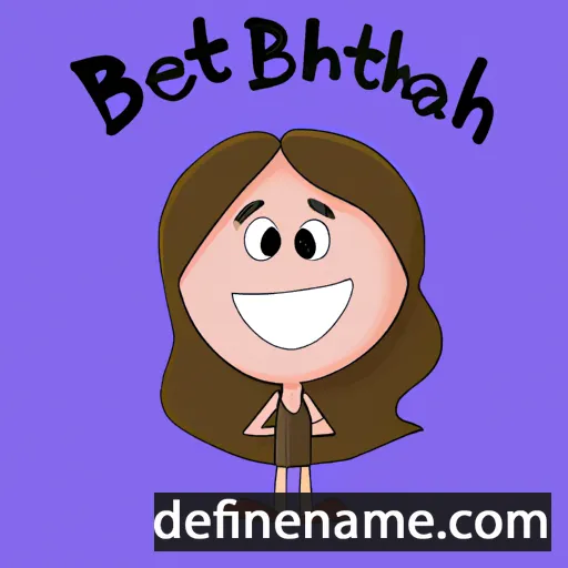 cartoon of the name Bethann