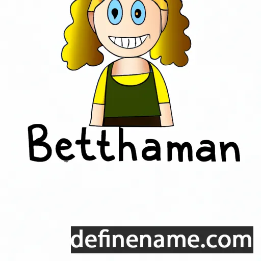 cartoon of the name Bethanna