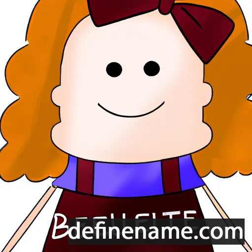 cartoon of the name Bethelene