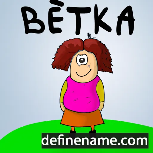 cartoon of the name Bětka