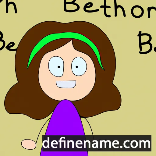 cartoon of the name Bethen