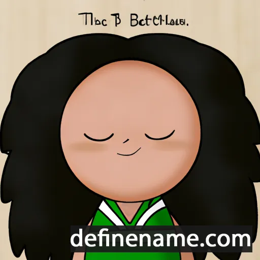 cartoon of the name Bethiah