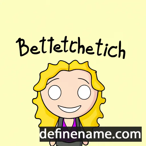 cartoon of the name Bethleigh