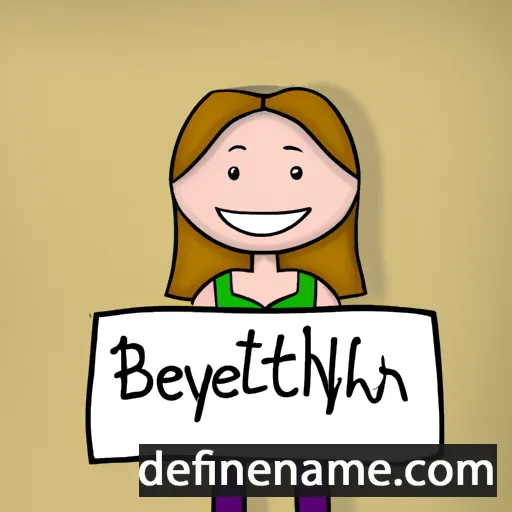 cartoon of the name Bethlyn