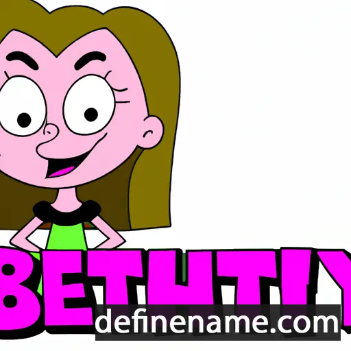 cartoon of the name Bethny