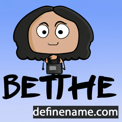 cartoon of the name Bethye