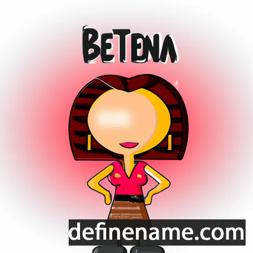 cartoon of the name Betiana