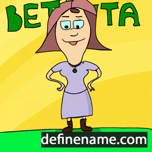 cartoon of the name Betina