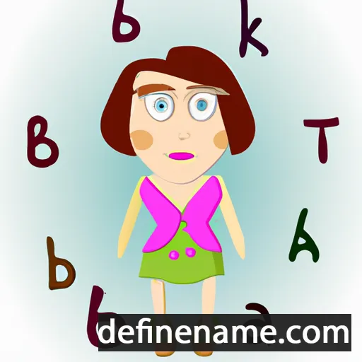 cartoon of the name Betka