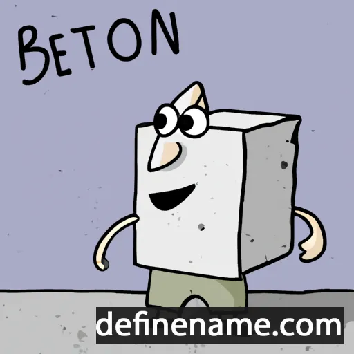 cartoon of the name Beton