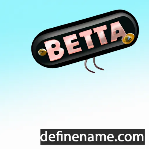 cartoon of the name Betra