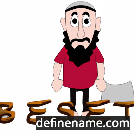 cartoon of the name Betsalel