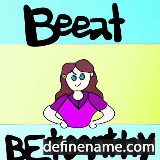 cartoon of the name Bettany