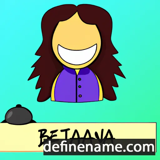 cartoon of the name Bettanya