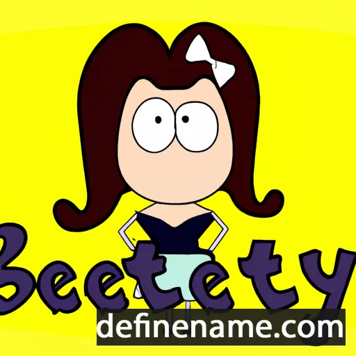 cartoon of the name Bettey