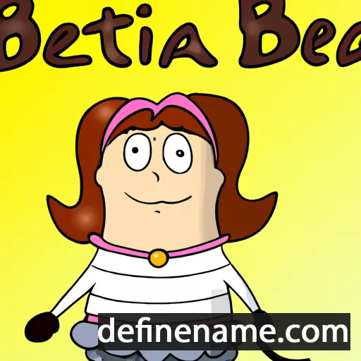 cartoon of the name Bettica