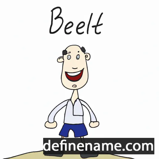 cartoon of the name Betzalel