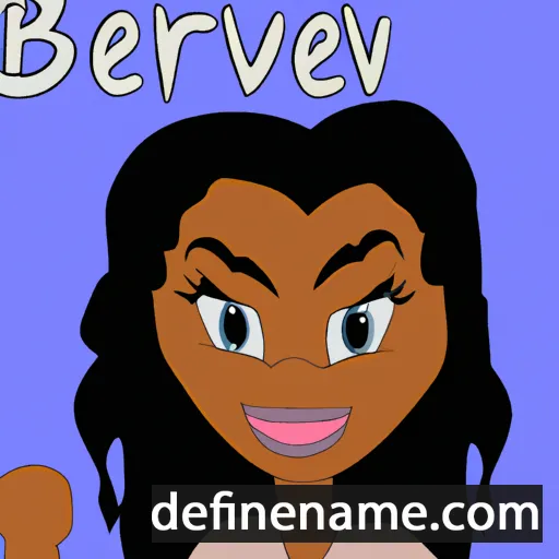 cartoon of the name Beverlyn