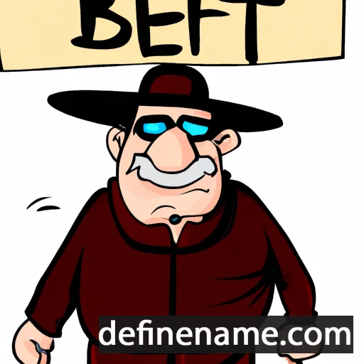 cartoon of the name Bexhet