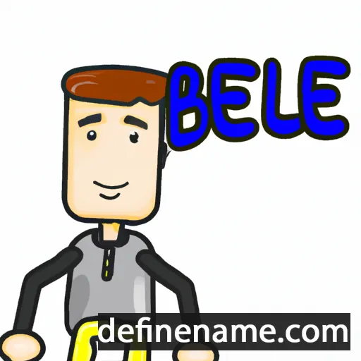 cartoon of the name Bexlee