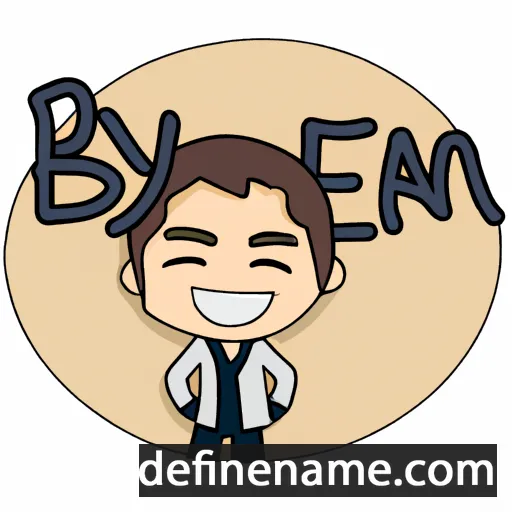 cartoon of the name Beyan