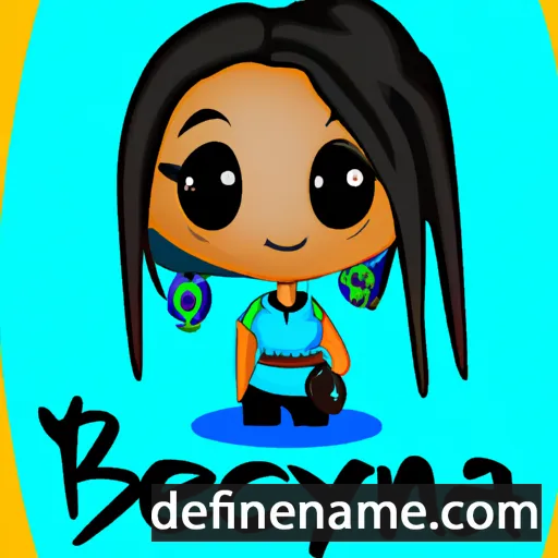 cartoon of the name Beyanca