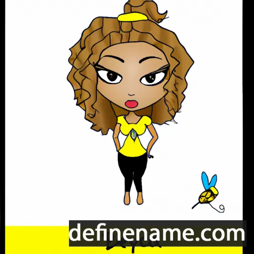 cartoon of the name Beyonca