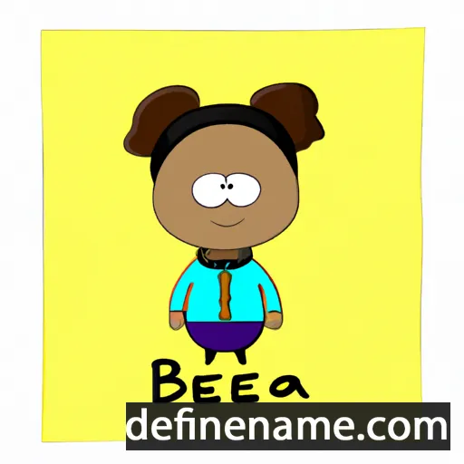 cartoon of the name Beza