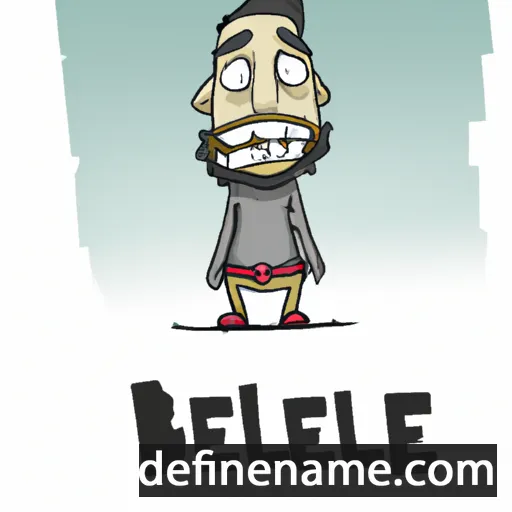 cartoon of the name Bezaleel