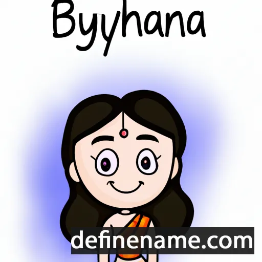 cartoon of the name Bhanupriya