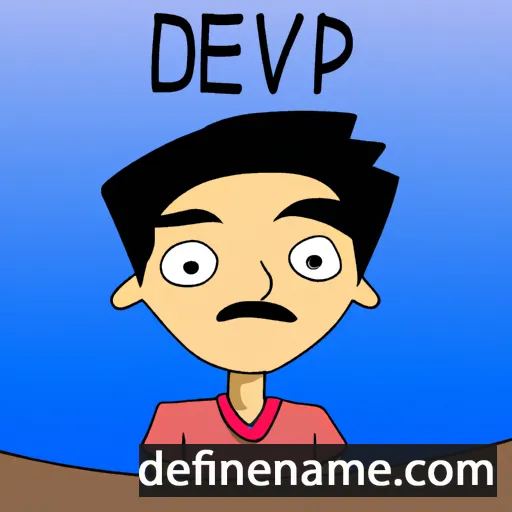 cartoon of the name Bhavdeep