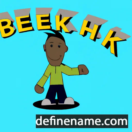 cartoon of the name Bheki