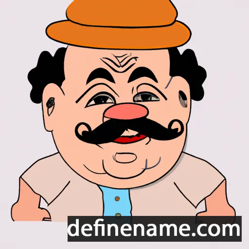 cartoon of the name Bhimsen