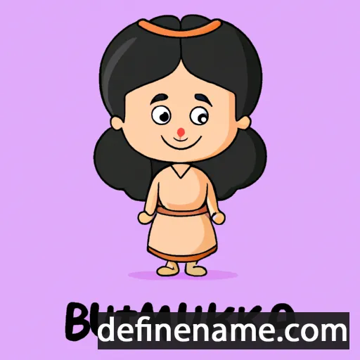 cartoon of the name Bhumika