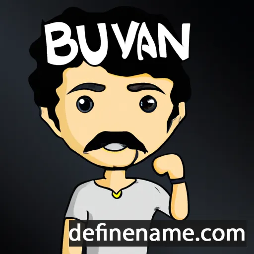 cartoon of the name Bhuvan