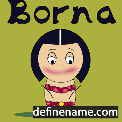 cartoon of the name Bíboranna