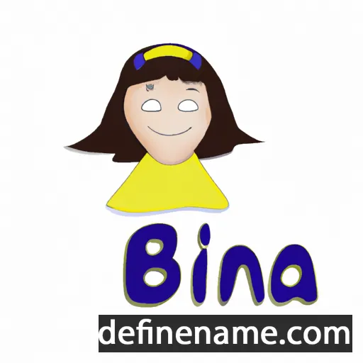 cartoon of the name Bína