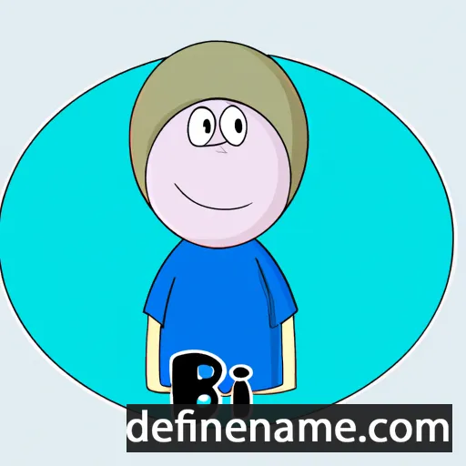 cartoon of the name Bi