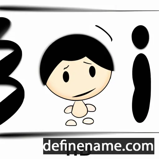 cartoon of the name Bi