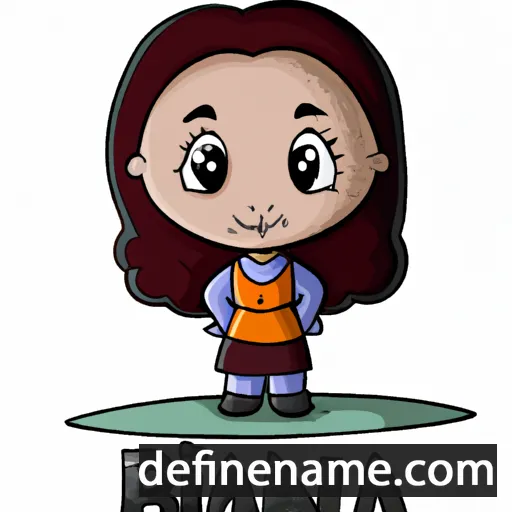 cartoon of the name Biana