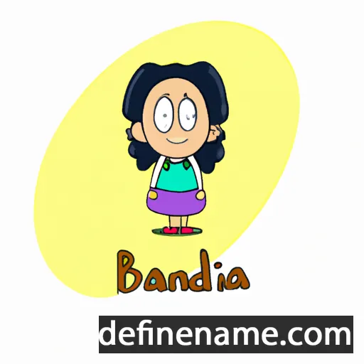 cartoon of the name Biandina