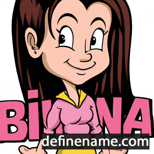 cartoon of the name Biannka