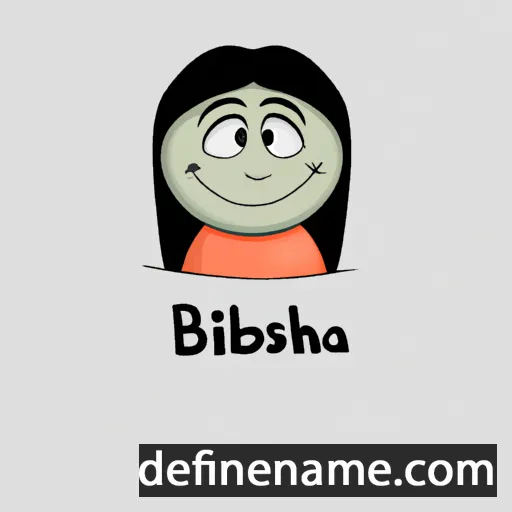 cartoon of the name Bibhasha