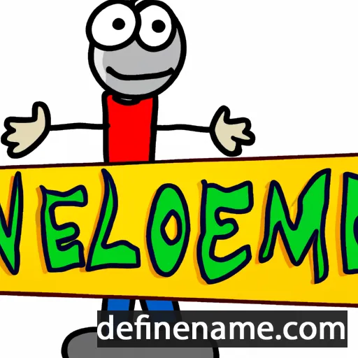 cartoon of the name Bienvenido