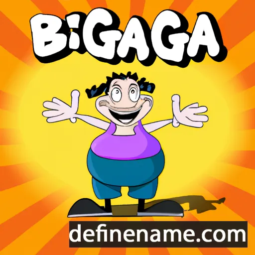 cartoon of the name Bigana