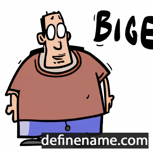 cartoon of the name Bige