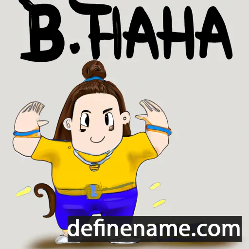 cartoon of the name Bigthana