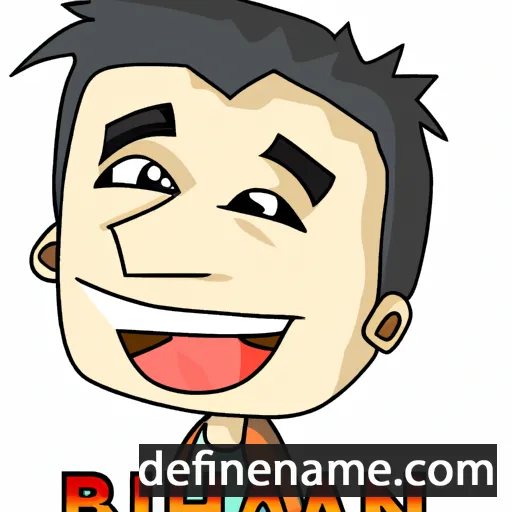 cartoon of the name Bihan