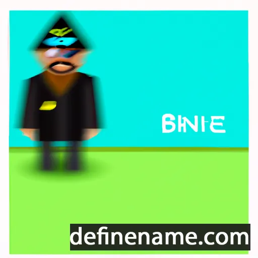 cartoon of the name Bihozne