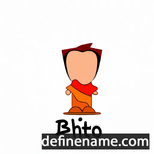 cartoon of the name Bihto